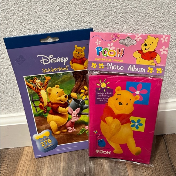 Disney Other Vintage 9s Winnie The Pooh Photo Album Sticker Booklet